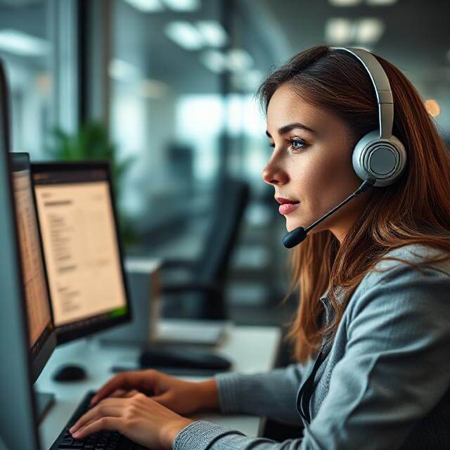 encuestadora en la calle